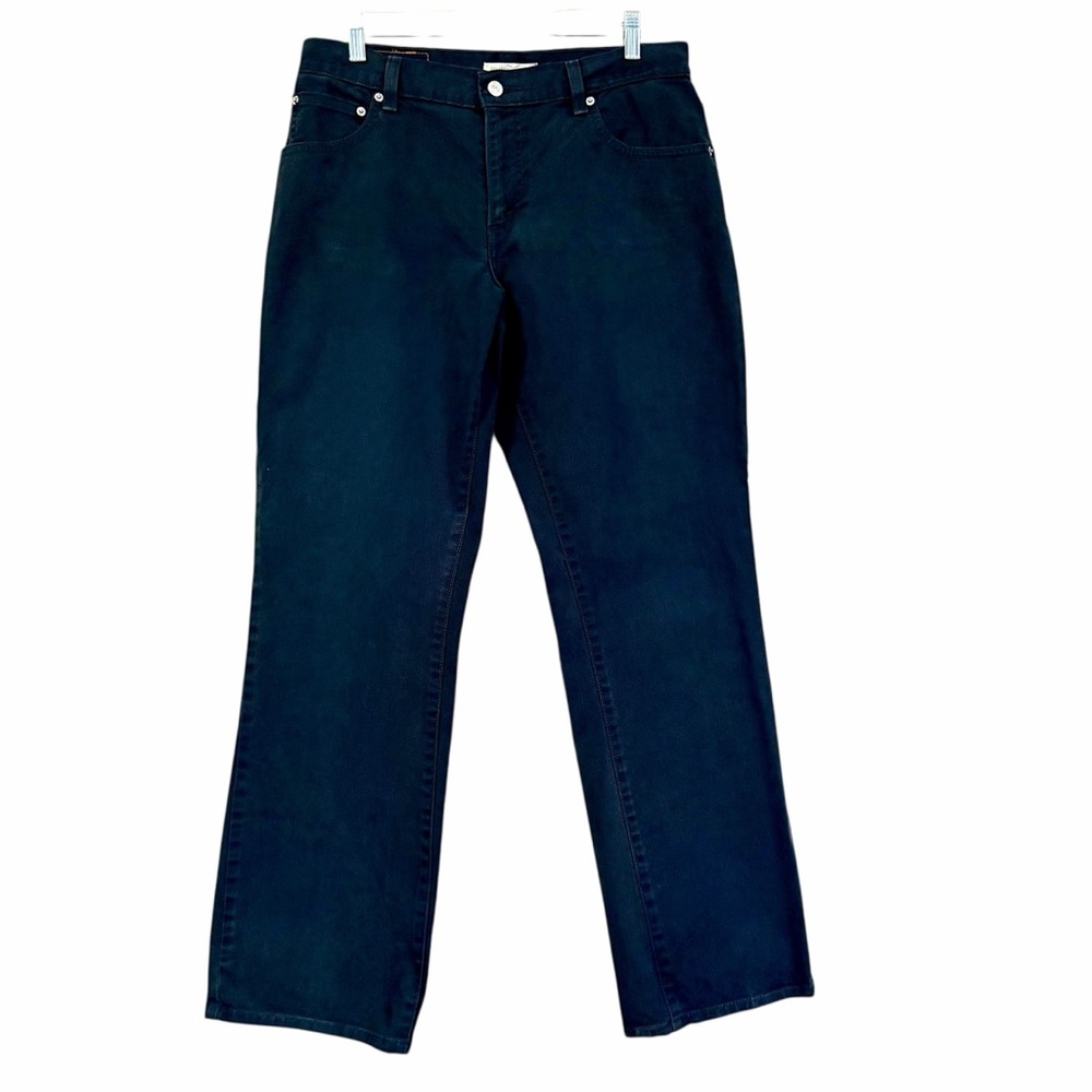 Levis' 550 Relaxed Boot Cut Black Jeans Size 10M Denim Western Classic